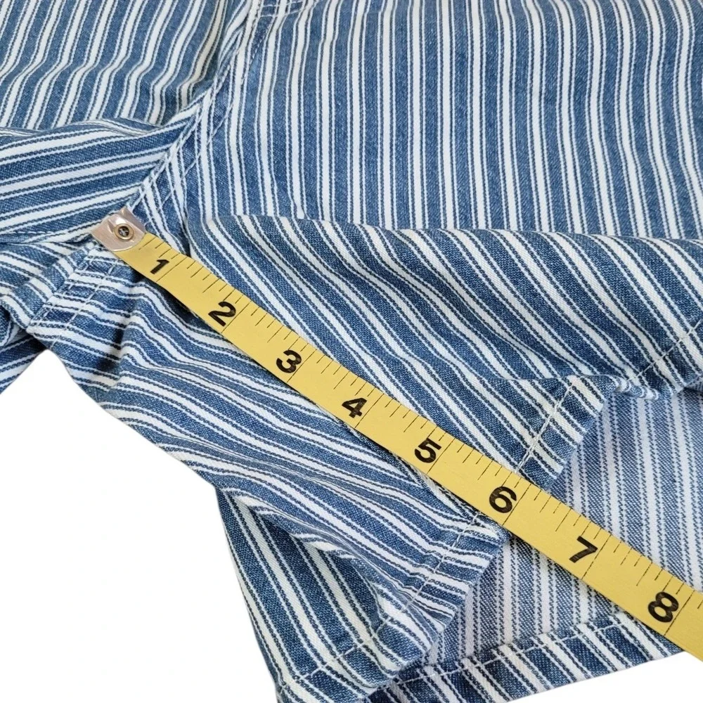LEVI'S 27 Stripe High Rise Baggy Shorts Women